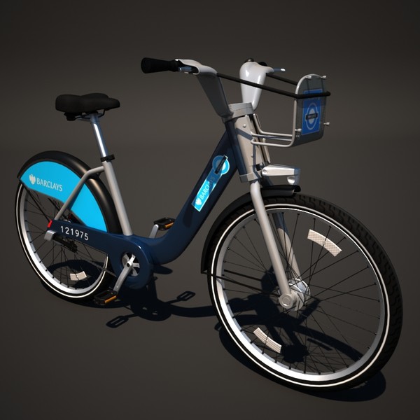 barclays cycle hire 3d max - Barclays Cycle Hire by cermaka